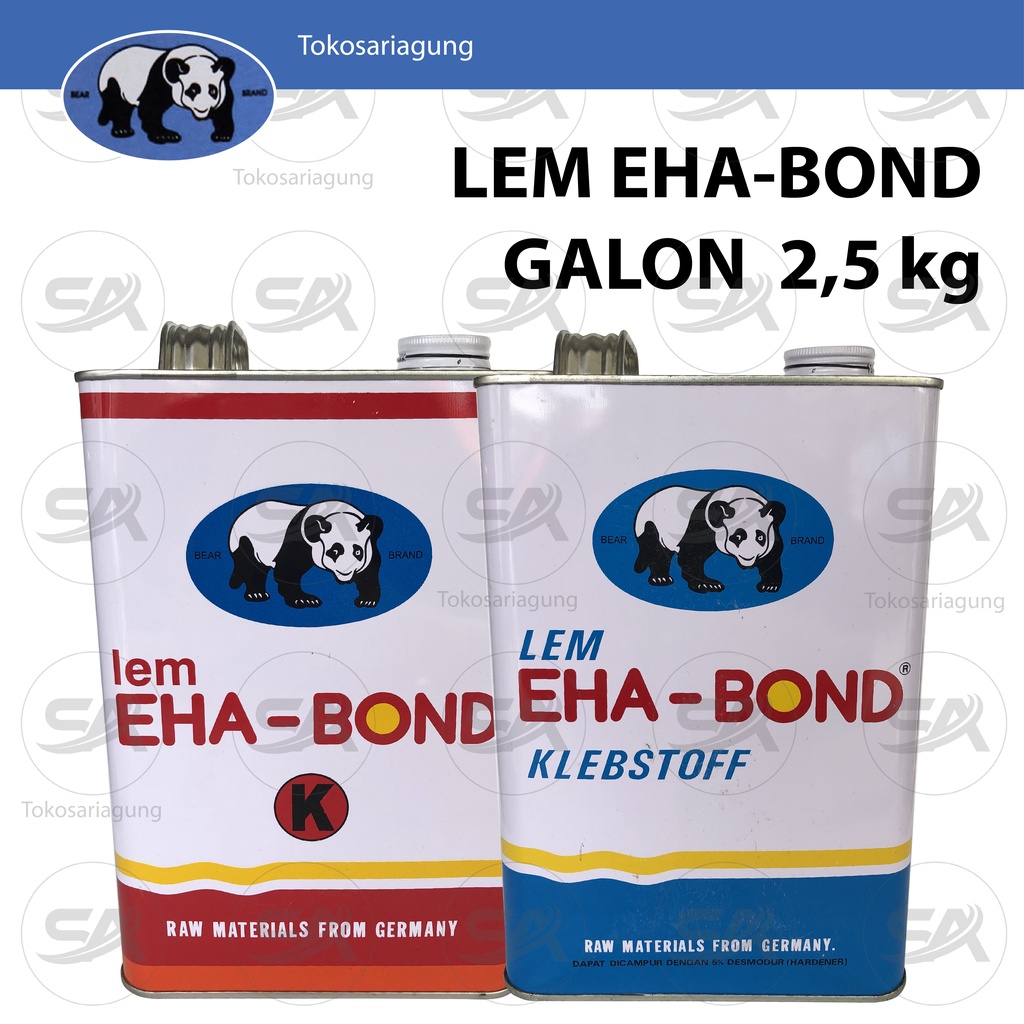 Jual LEM EHA BOND GALON 2 5kg LEM KUNING SERBAGUNA KAIN KULIT IMITASI