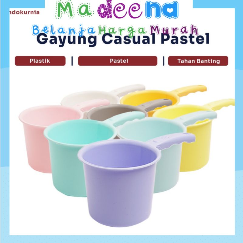 Jual Gayung Mandi Air Casual Pastel Tebal Tahan Banting Sni Besar