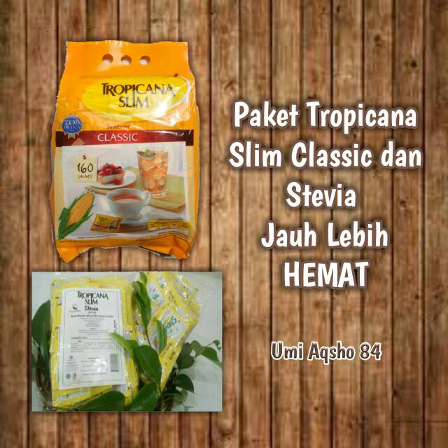 Jual Tropicana Slim Classic 160 Sachet Dan Stevia 100 Sachet Shopee