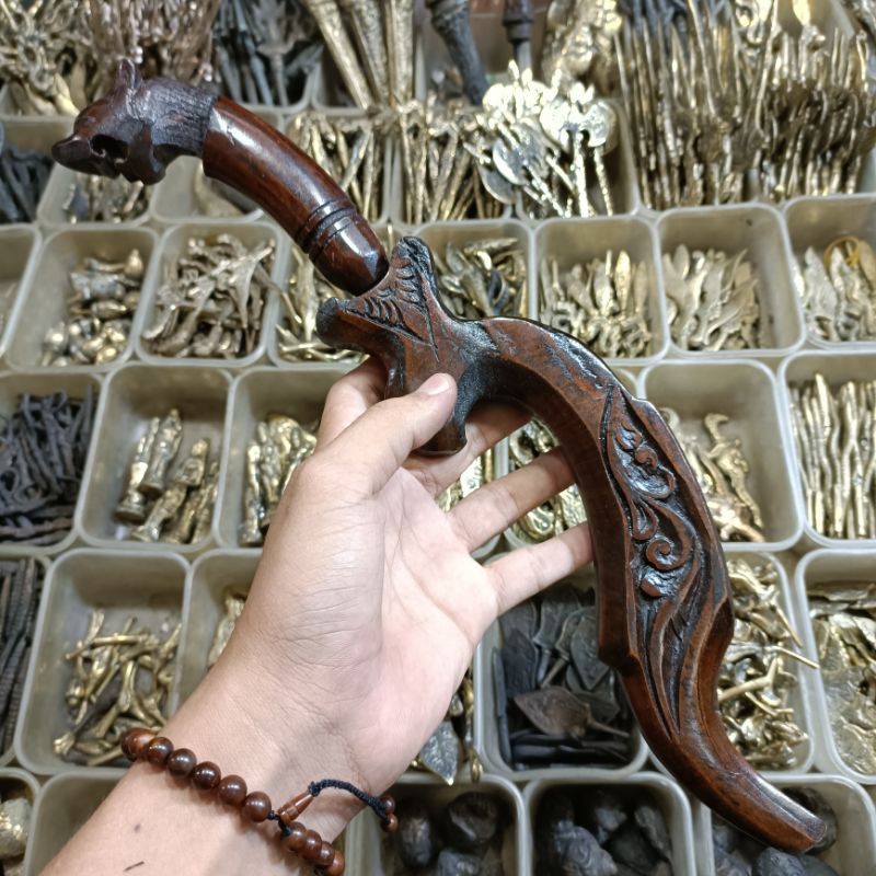 Jual Barang Antik Kujang Kuningan Sedeng Sandangan Kayu Ukir Shopee