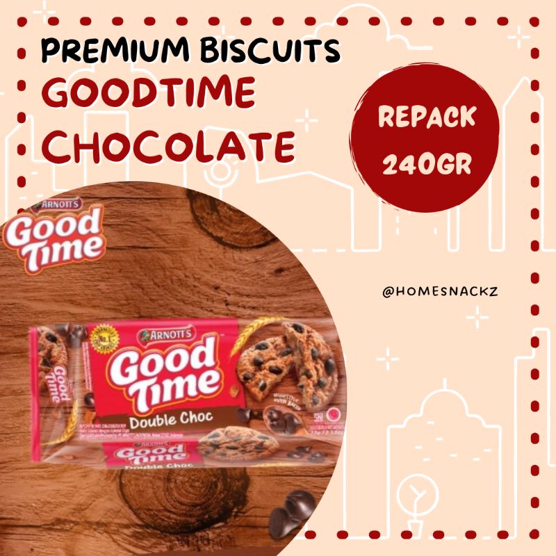 Jual Good Time Double Choco Chips Snack Cemilan Murah Viral Berat