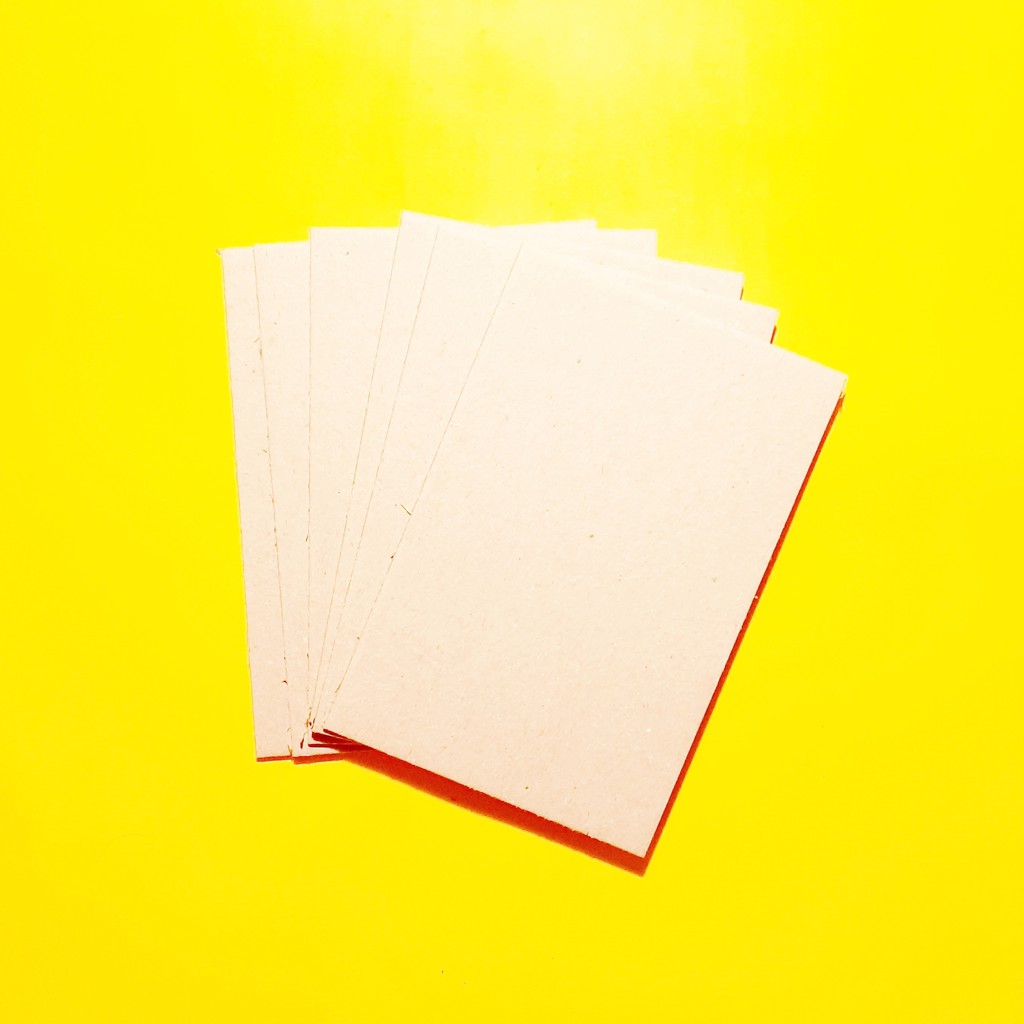 Jual 2mm A6 Yellow Grey Karton Board Bahan Packing Photocard PC