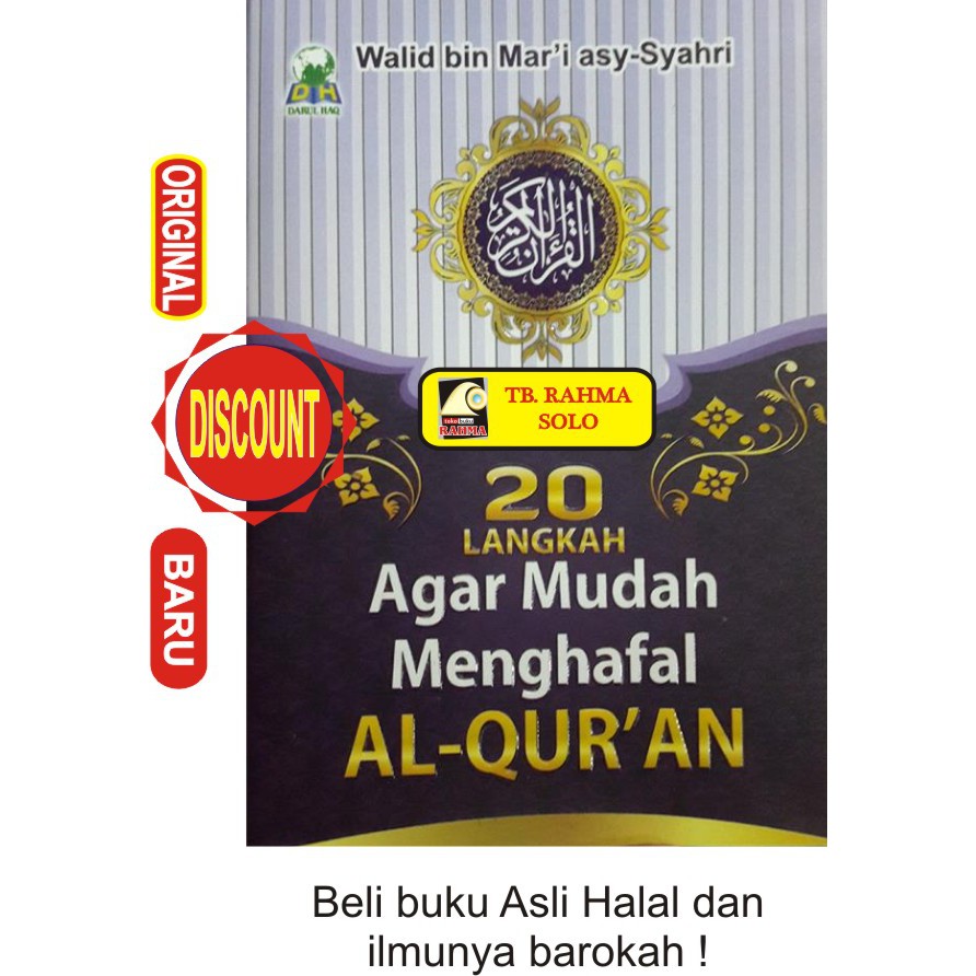 Jual Buku 20 LANGKAH AGAR MUDAH MENGHAFAL AL QURAN Walid Bin Mari Asy