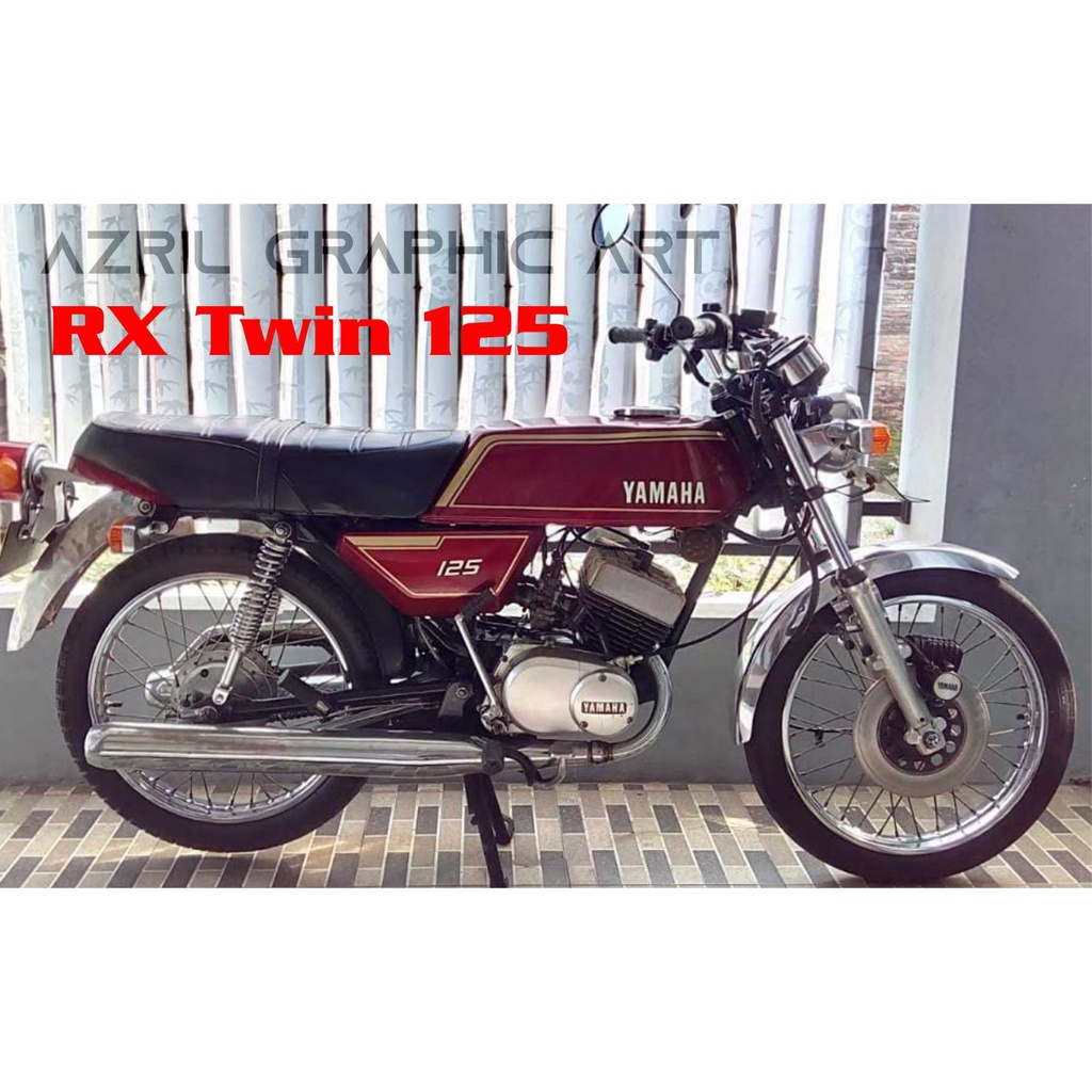 Jual Striping List Yamaha RX Twin RX 125 Shopee Indonesia