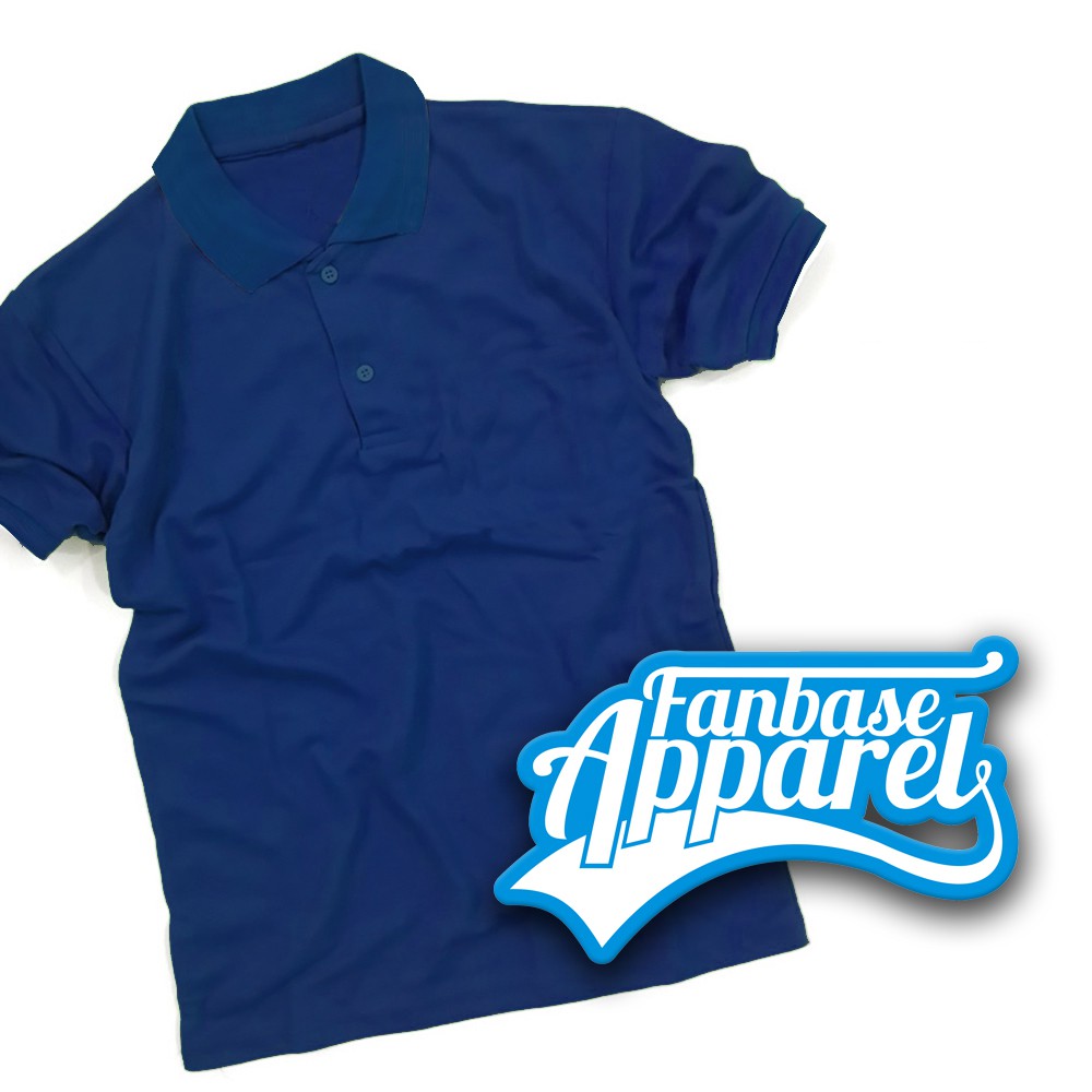 Polo Shirt Biru Dongker Navy Poloshirt Polos Baju Kerah Kaos