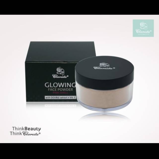 Jual Claresta Glowing Face Powder Pink Shell Shopee Indonesia