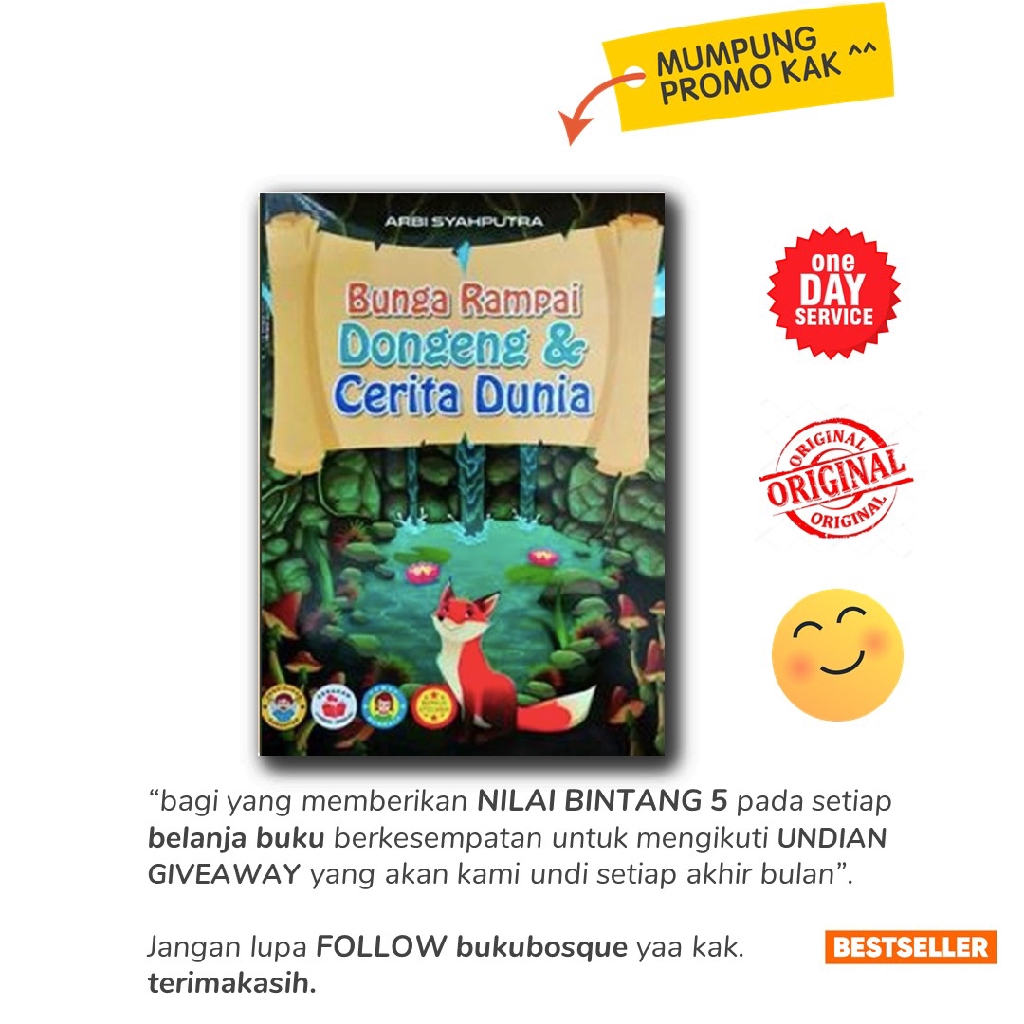 BUKU CERITA BUNGA RAMPAI DONGENG CERITA DUNIA GENIUS Shopee