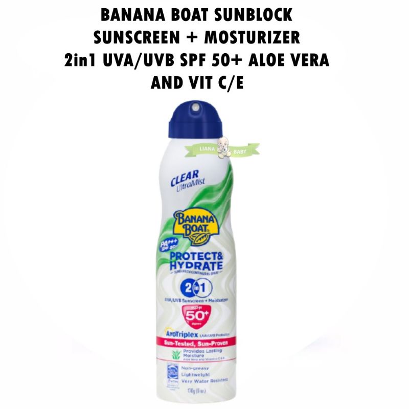 Jual Banana Boat Sunblock Protect Hydrate Ultramist Spf G