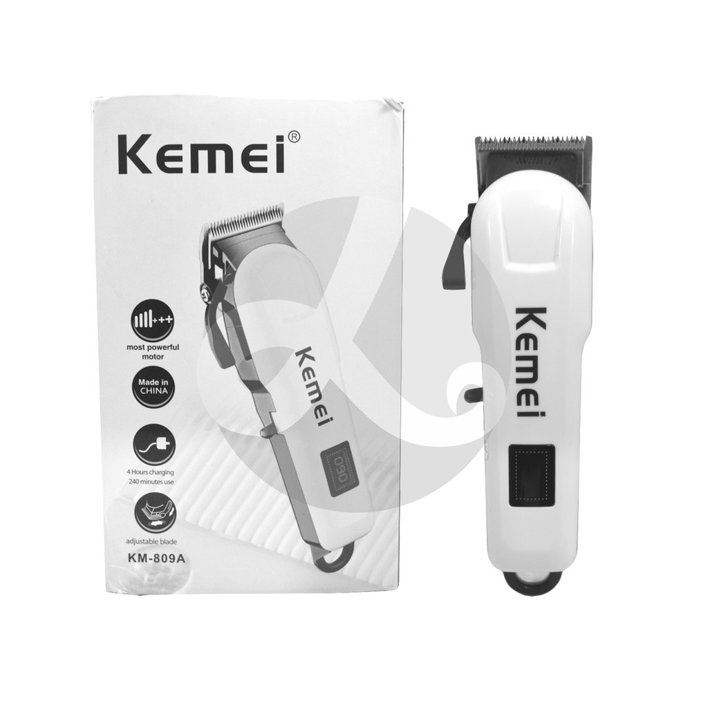 Jual Kemei KM 809A Alat Mesin Cukur Rambut Rechargeable Hair Clipper