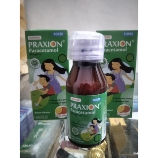 Jual Praxion Forte Syrup Paracetamol 250mg 5ml Isi 60ml Obat Demam