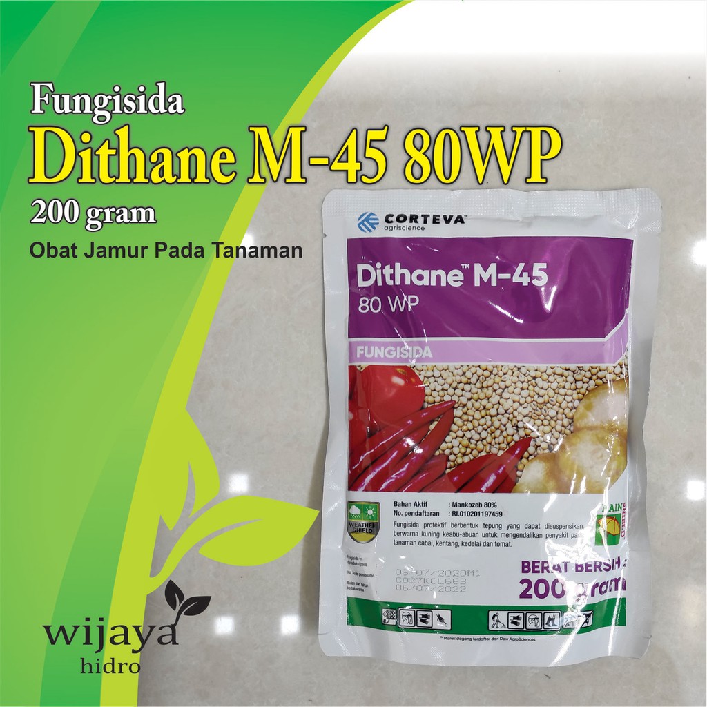 Jual Dithane M 45 80WP Fungisida Obat Jamur Kemasan 200gr Shopee