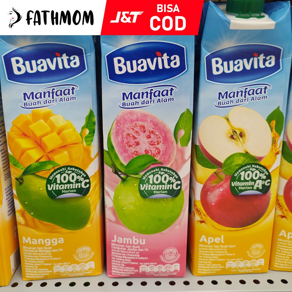 Jual BUAVITA Juice Guava Mango Apple Tetrapak 1L 1000ml Shopee