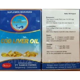 Jual Minyak Ikan Cod Liver Oil Cap Ikan Paus Capsule Shopee Indonesia