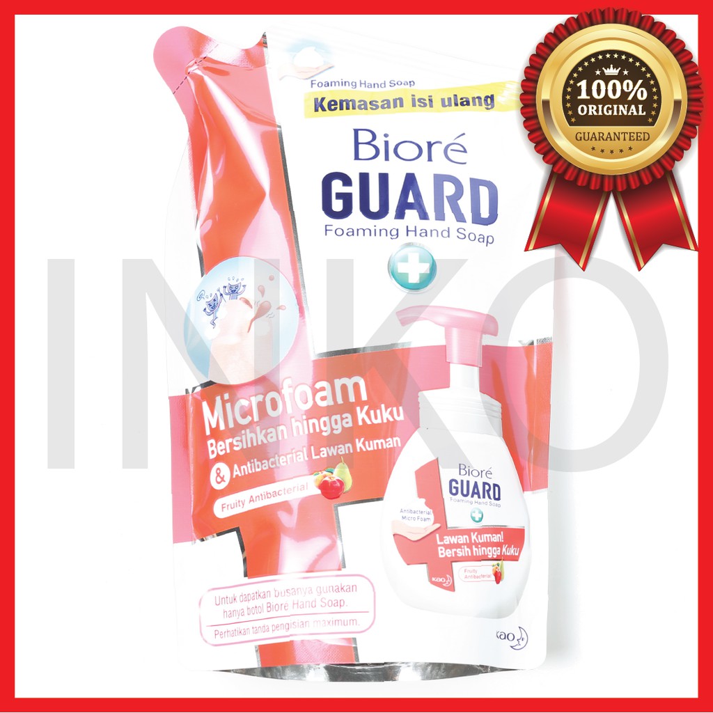 Jual BIORE GUARD FOAMING HAND SOAP ANTIBACTERIAL HINGGA KUKU REFILL