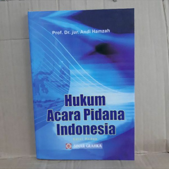 Jual Hukum Acara Pidana Indonesia By Prof Dr Jur Andy Hamzah Shopee