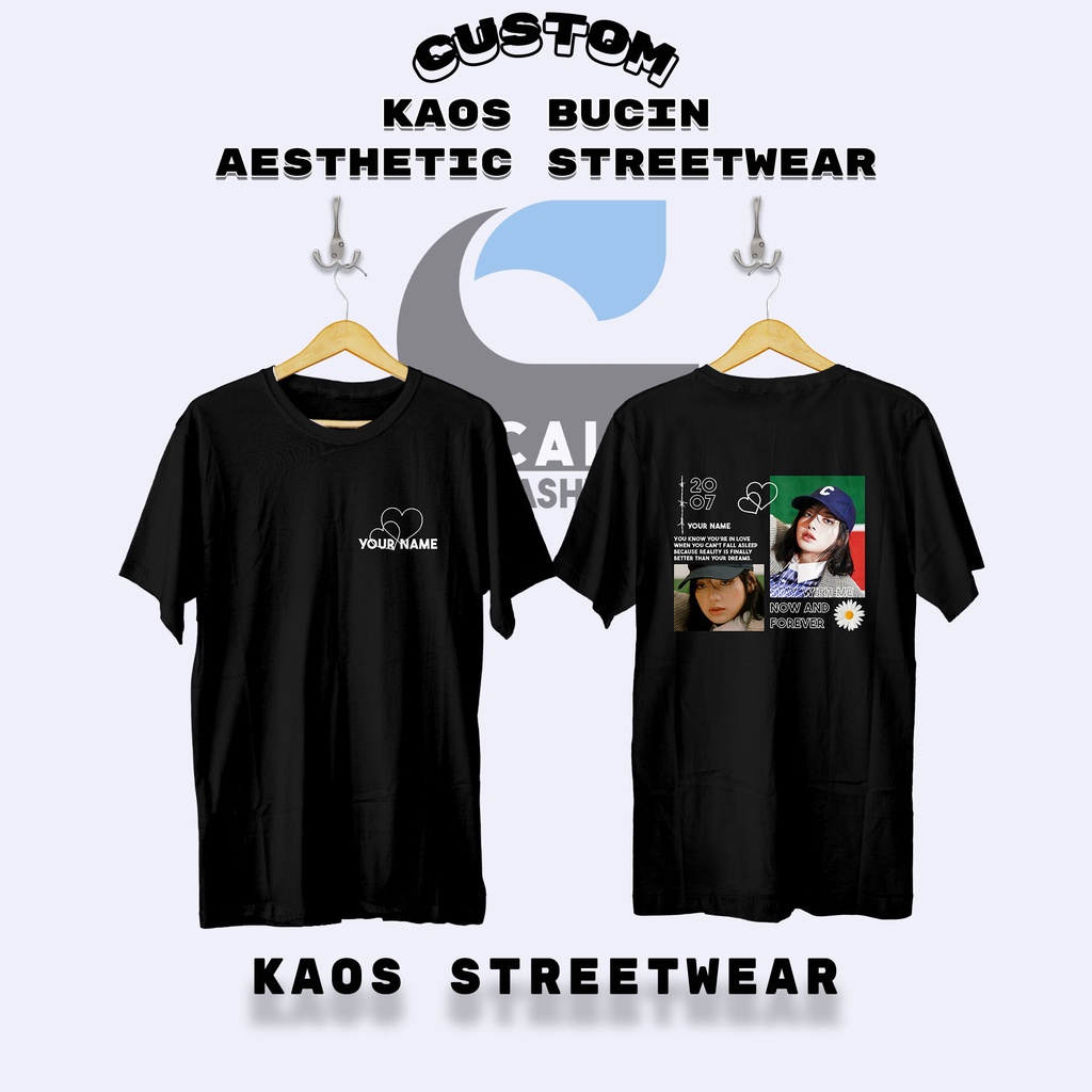 Jual Custom Kaos Desain Aesthetic Custom Baju Kaos Foto Kaos Bucin