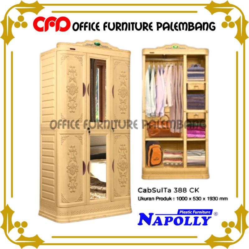 Jual Lemari Pakaian Plastik Napolly Cabsulta 388 Ck Lemari Baju Cabinet