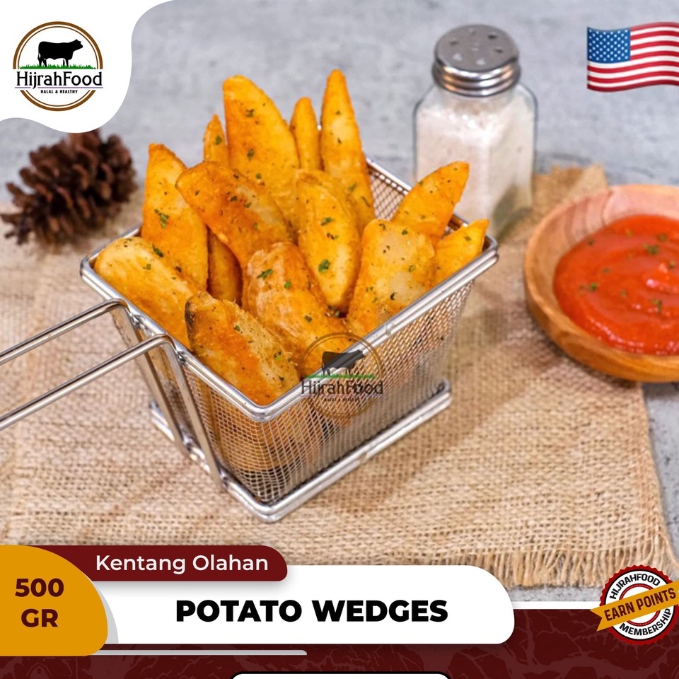 Jual Kentang Wedges Potato Wedges Seasoned US Shopee Indonesia