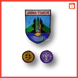 Jual Bet Badge Pramuka Bet Seragam Pramuka Provinsi Jawa Timur Full