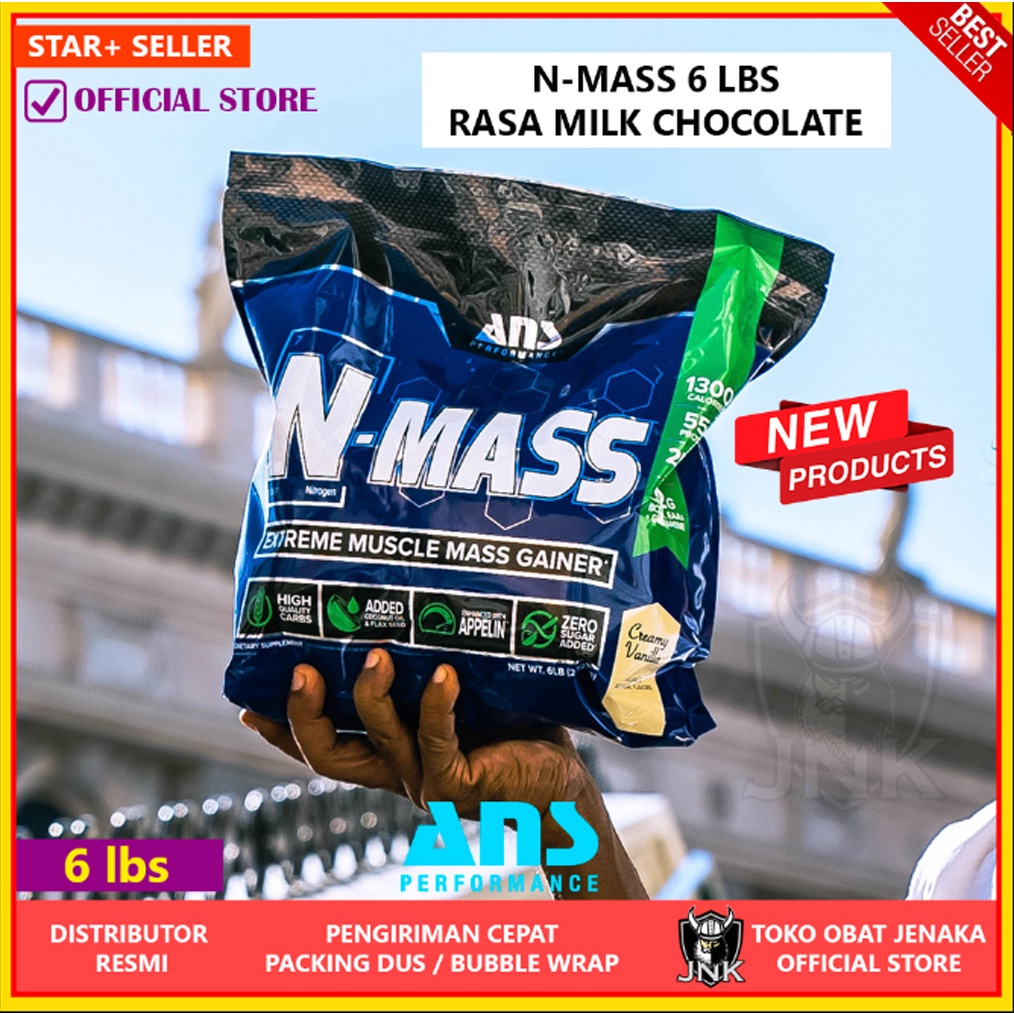 Jual ANS Performance N Mass Nmass 6 Lbs 2 72 Kg Weight Gainer Nambah