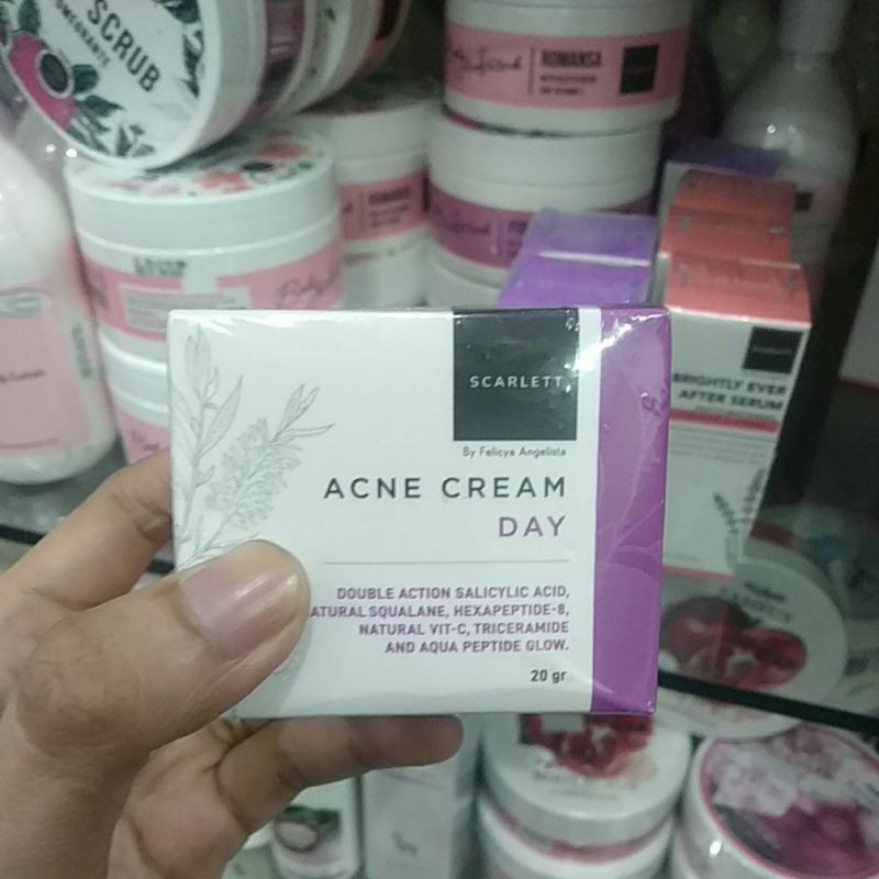 Jual Scarlett Acne Cream Day 20g Shopee Indonesia