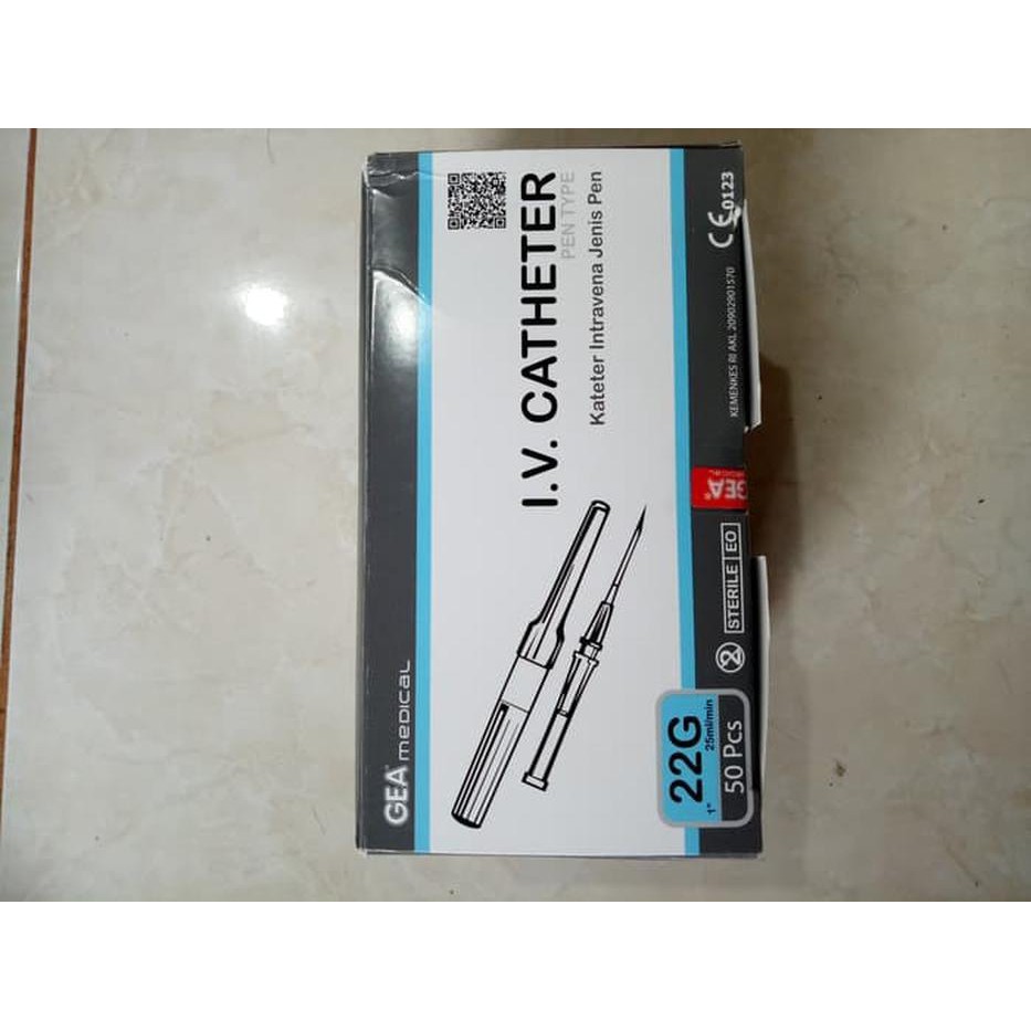 Jual IV CATHETER GEA 22G ABBOCATH GEA 22G KATETER INTERVENA GEA 22G