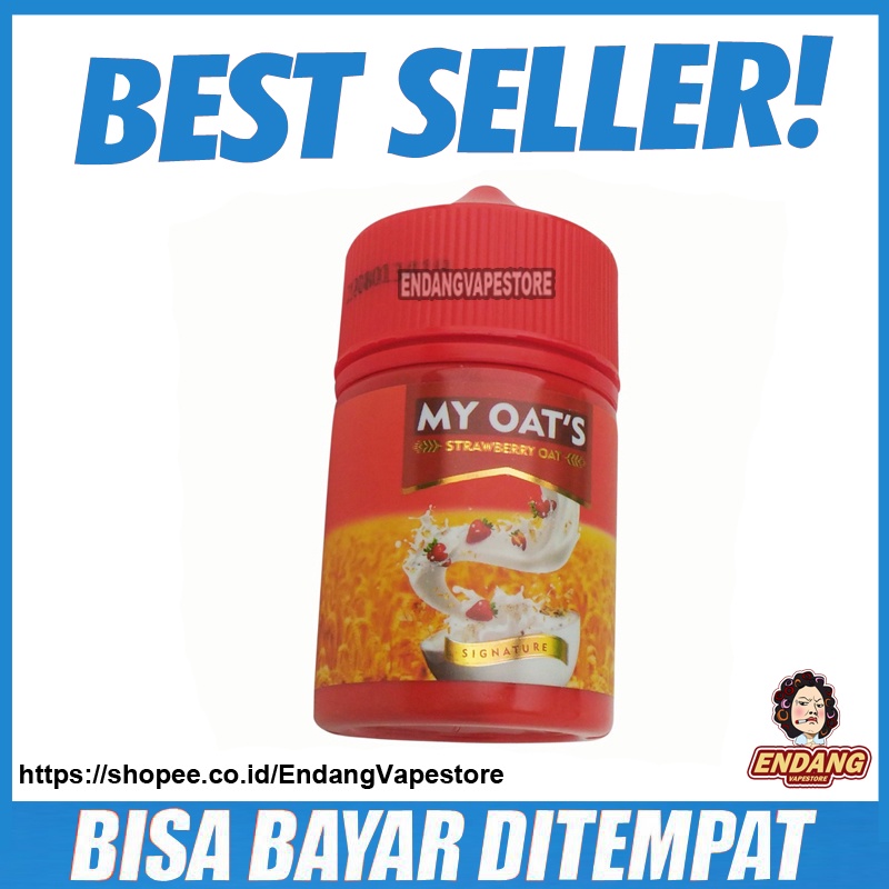 Jual My Oats Strawberry Oat Milk Liquid Liquids Vapee Vapoor Freebase