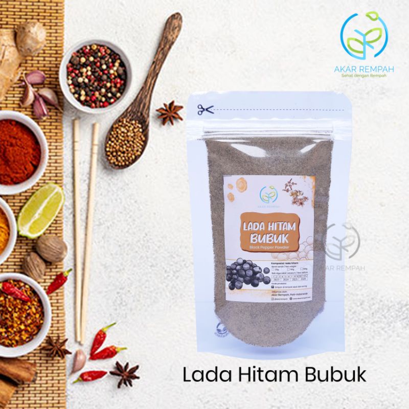 Jual Lada Hitam Bubuk Murni Black Pepper Powder Isikeranjangmu