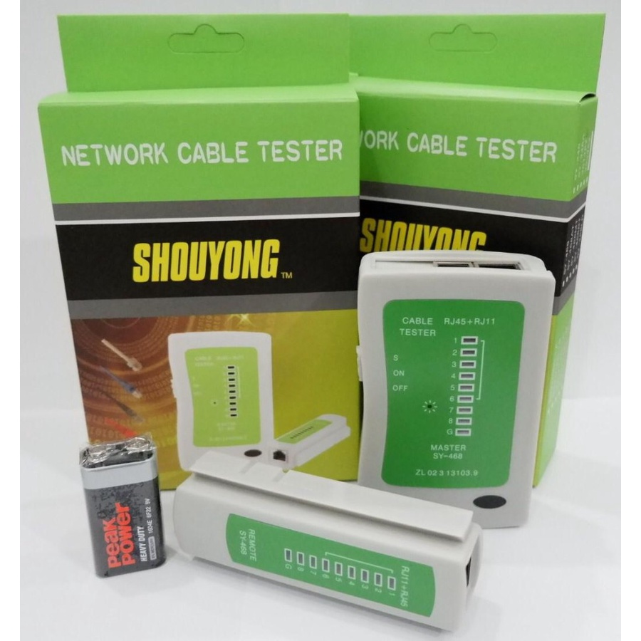 Jual Herdytech Lan Tester Alat Penguji Kabel Lan RJ45 RJ11 Shopee