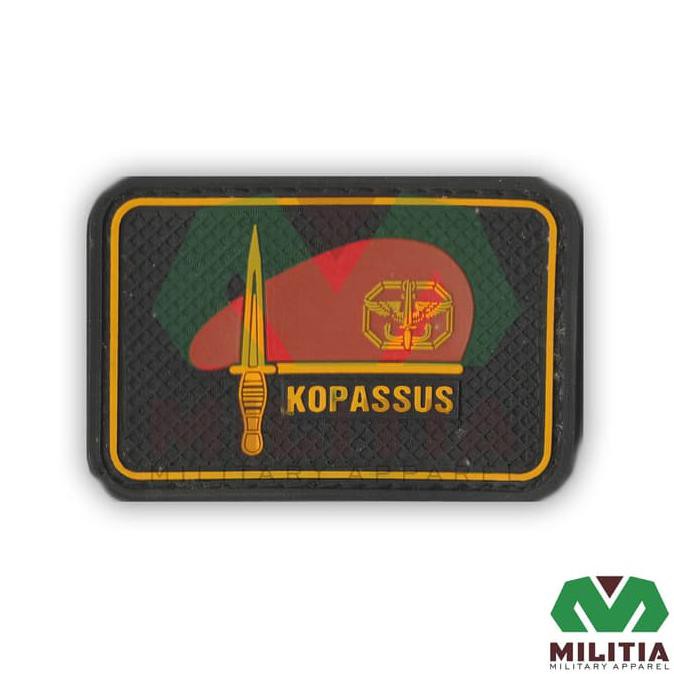 Jual Patch Perekat Baret Merah Kopassus Militer Shopee Indonesia