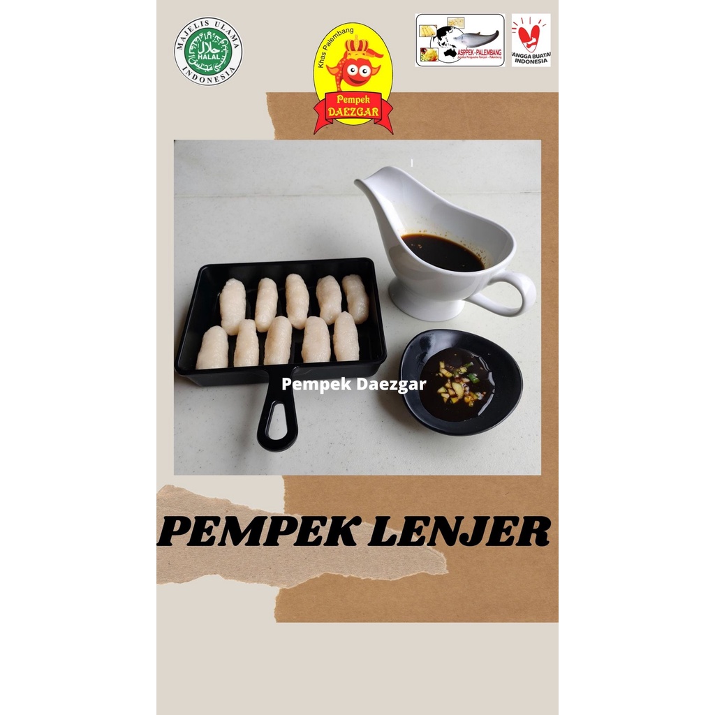 Jual Pempek Lenjer Kecil Daezgar Palembang Harga K Pcs Shopee Indonesia