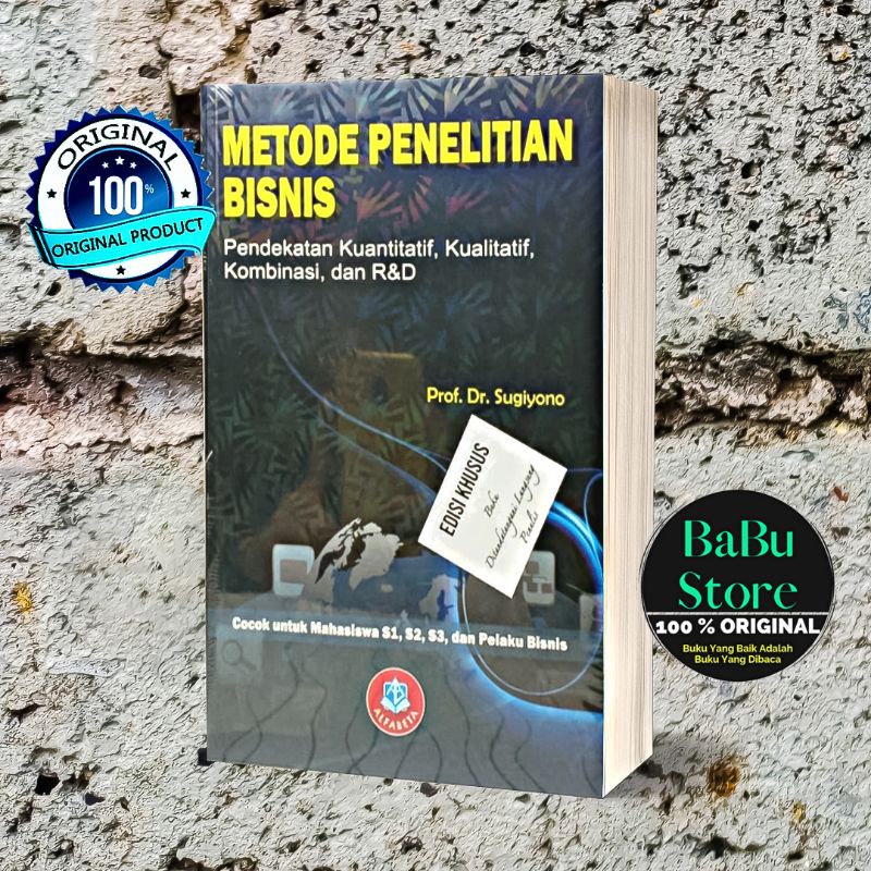 Jual Buku Metode Penelitian Bisnis Sugiyono Alfabeta Original