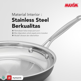 Jual Maxim Pro Multiclad Wajan Stainless Cm Frypan Shopee Indonesia