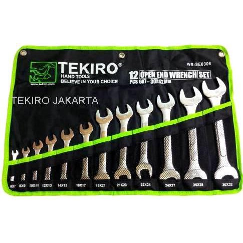 Jual Tekiro Kunci Pas Set 12 Pcs 6 32 Mm Open End Wrench Indonesia