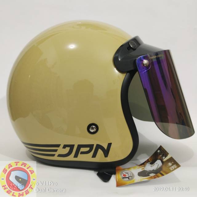 Jual Helm Jpn Retro Bogo Capucino Glossy Bogo Merk Jpn Original Full