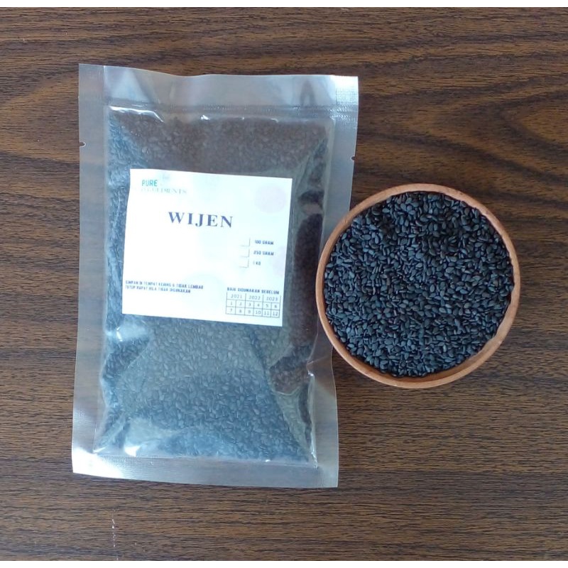 Jual Wijen Hitam Kg Biji Wijen Hitam Wijen Onde Onde Black Sesame