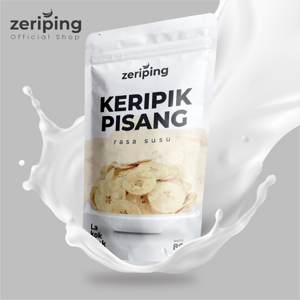 Jual Zeriping Keripik Pisang Rasa Susu Creamy Kripik Pisang Susu