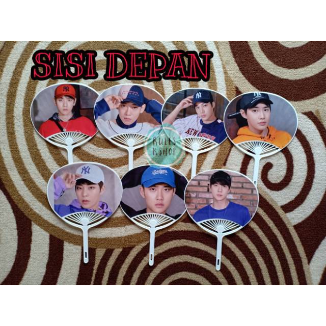 Jual Kipas Uchiwa Exo X Mlb Kipas Kerang Kpop Murah Bisa Request