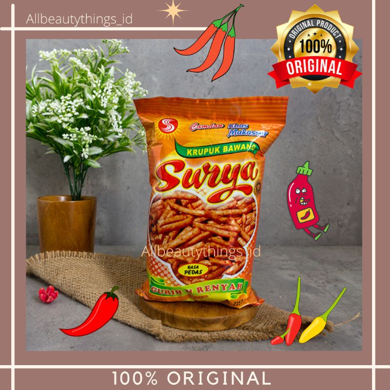 Jual Kerupuk Bawang Surya Gr Oleh Oleh Khas Makassar Kota Daeng