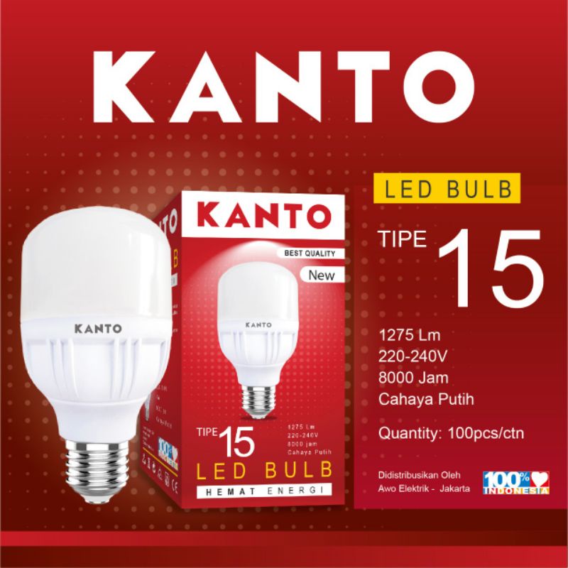 Jual KANTO Lampu LED 15 Watt Capsule Hemat Energi Lampu Shopee Indonesia