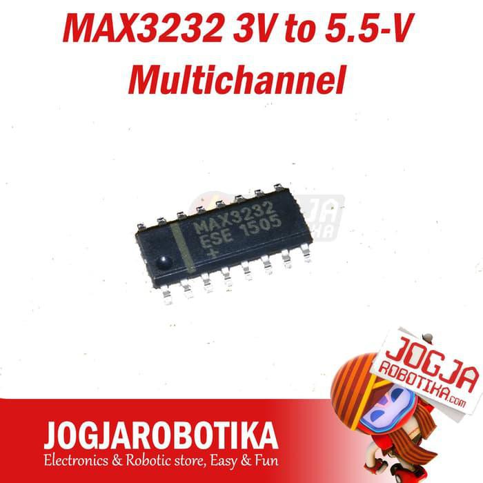 Jual MAX3232 3V To 5 5 V Multichannel RS 232 Line Driver Receiver