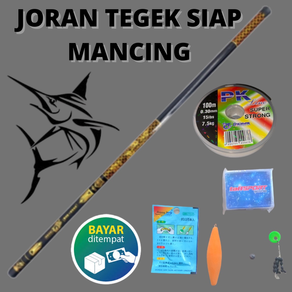 Jual Joran Tegek Siap Mancing Tegek Batik Panjang 270 360 450 540