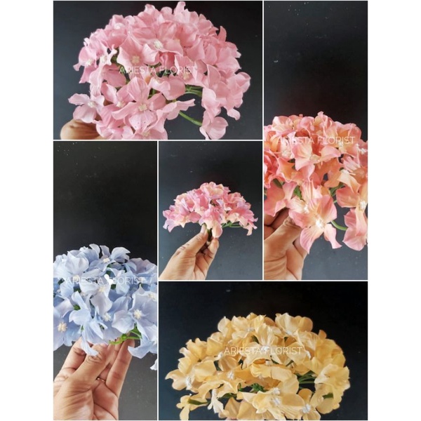 Jual Bunga Hydrangea Ukuran Medium Bunga Pecah 1000 Ukuran Sedang