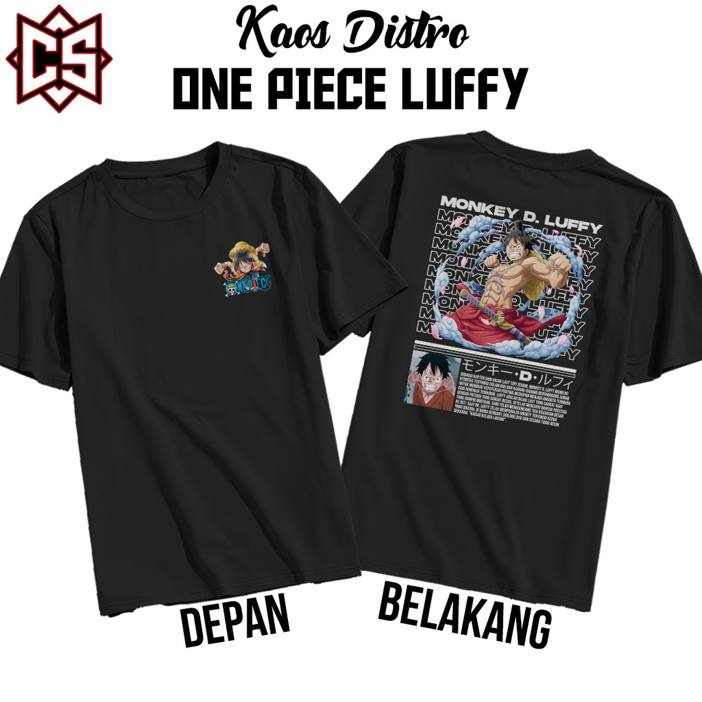 Jual KAOS BAJU ANIME KAOS ONE PIECE LUFFY PIRATE KAOS ANIME MONKEY