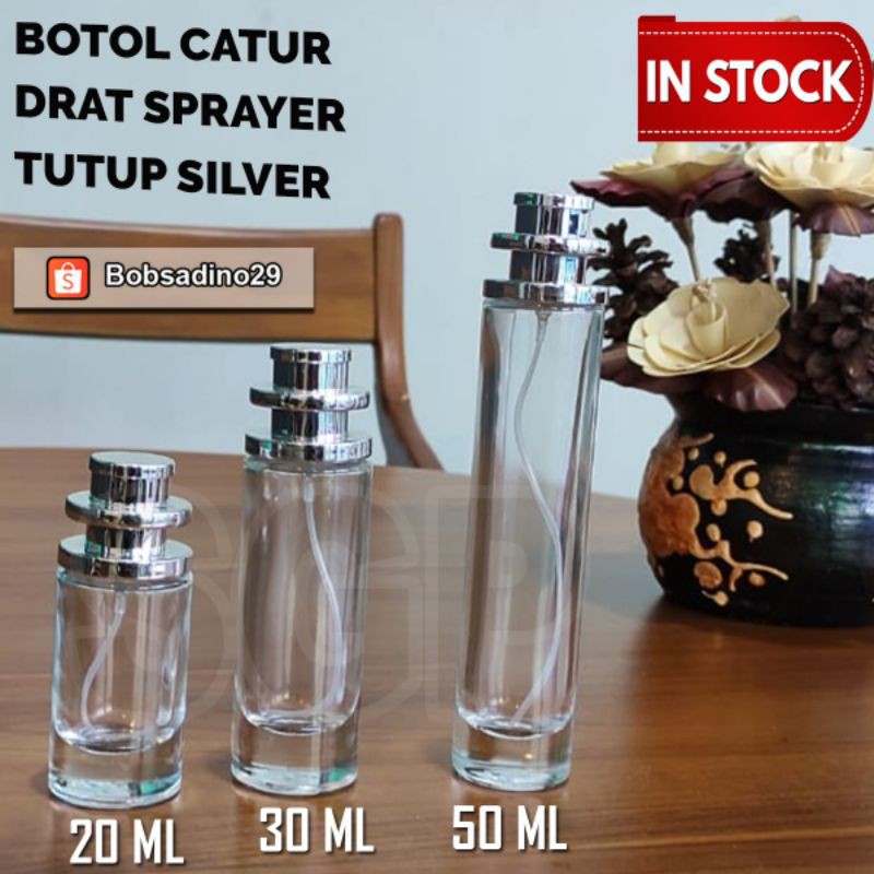 Jual Botol Parfum Catur Reffil Kaca Drat Putar Ml Bening Perfume