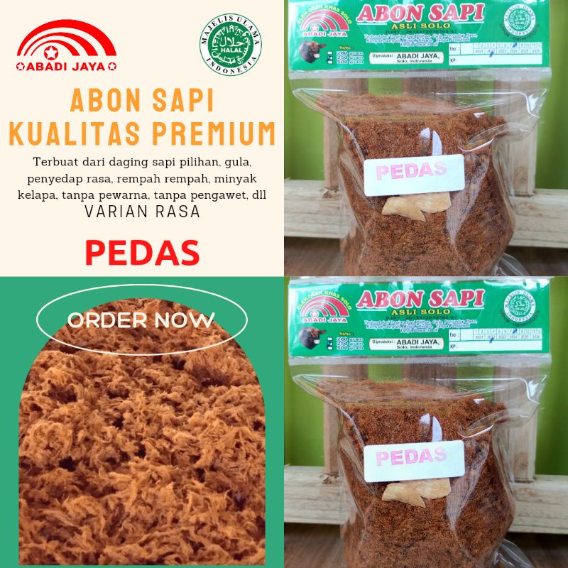 Jual Abon Sapi Pedas Kg Indonesia Shopee Indonesia