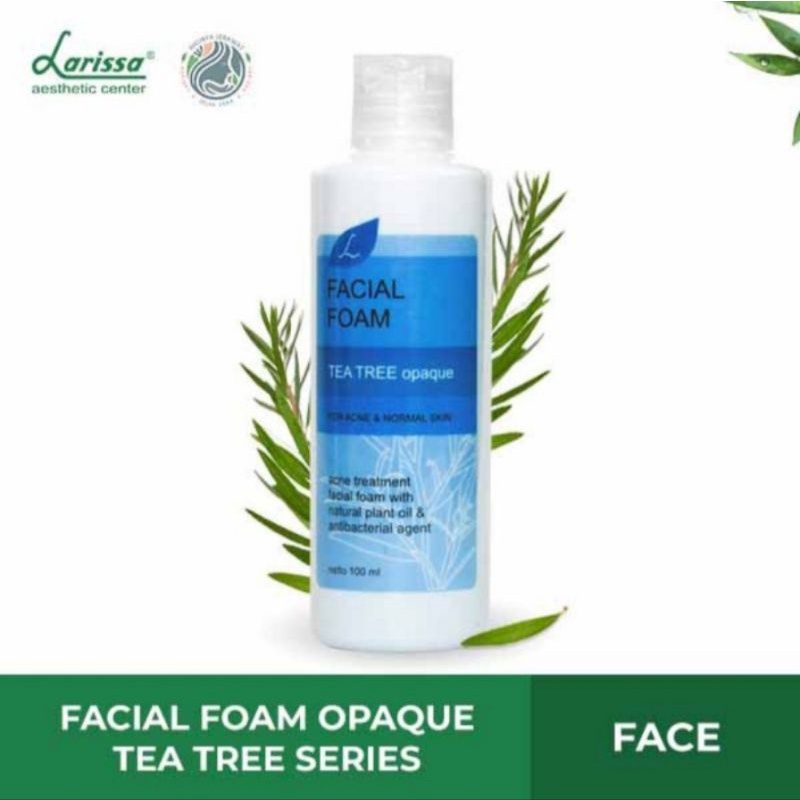 Jual Larissa Facial Foam Tea Tree Opaque Shopee Indonesia