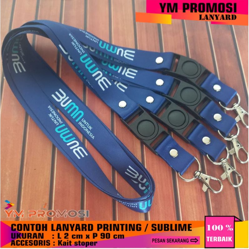 Jual TALI LANYARD BUMN CUSTOM BANK BRI BNI MANDIRI BCA PERTAMINA