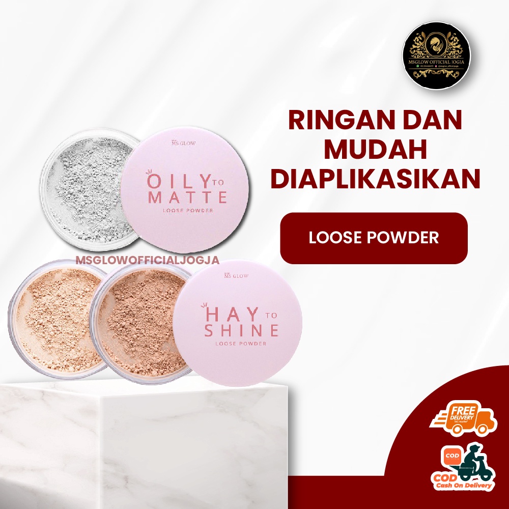 Jual Loose Powder Ms Glow Bedak Tabur Msglow Shopee Indonesia