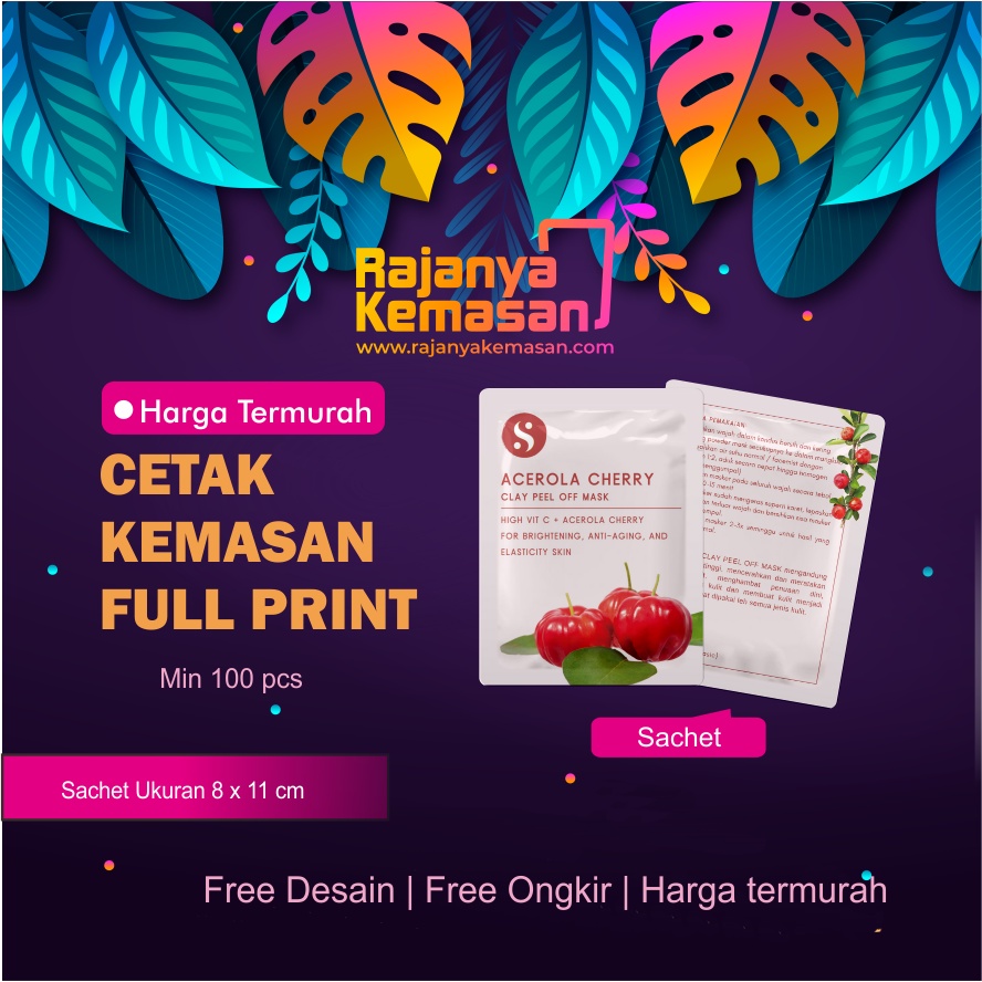 Jual X Per Pcs Cetak Kemasan Sachet Full Printing Shopee Indonesia